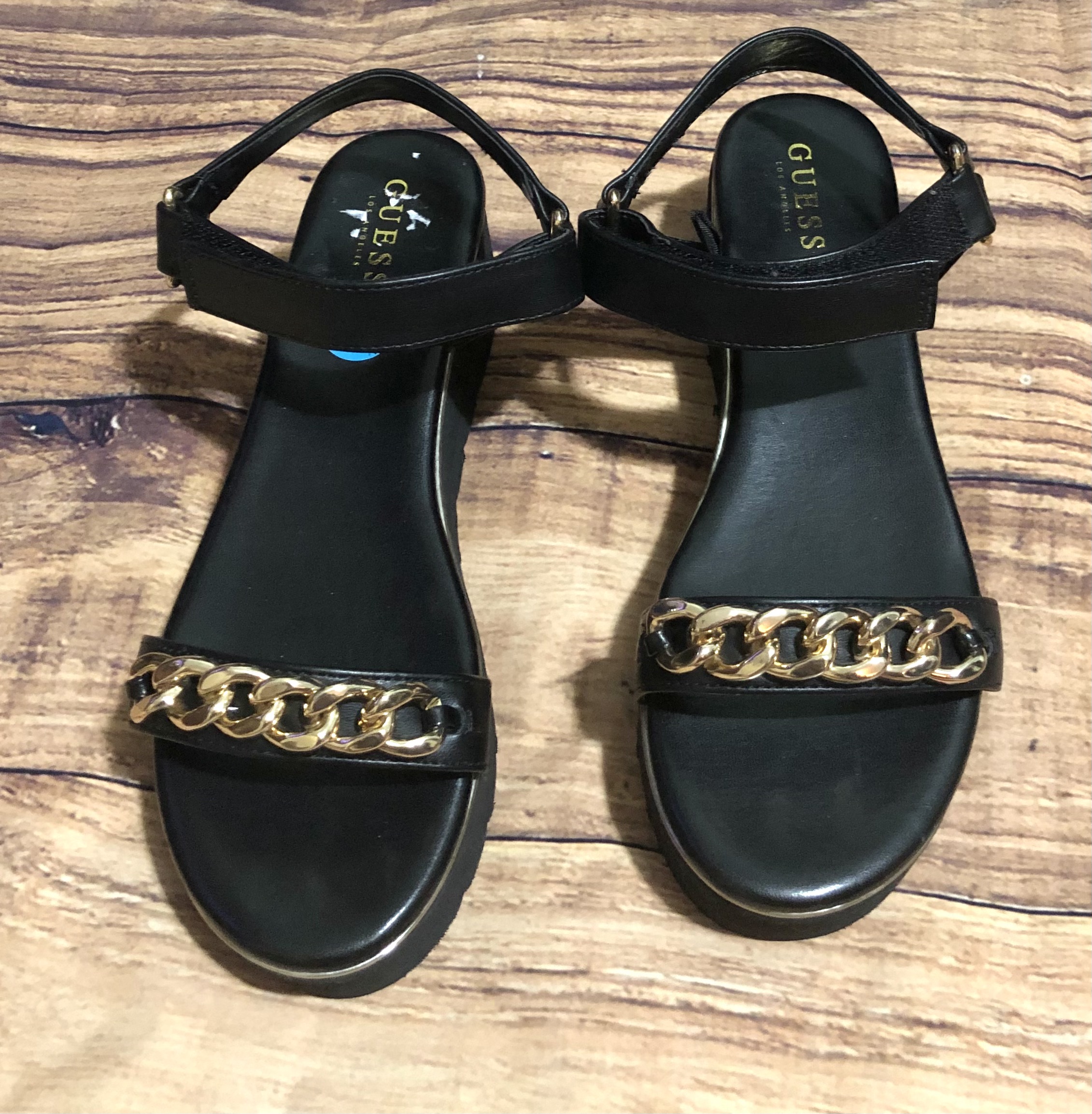 Black GUESS sandal – Royalty & Elegance Boutique